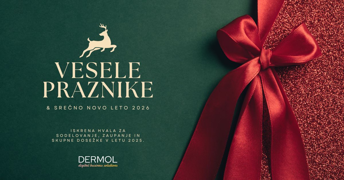 Čestitka 2026 DERMOL SLO