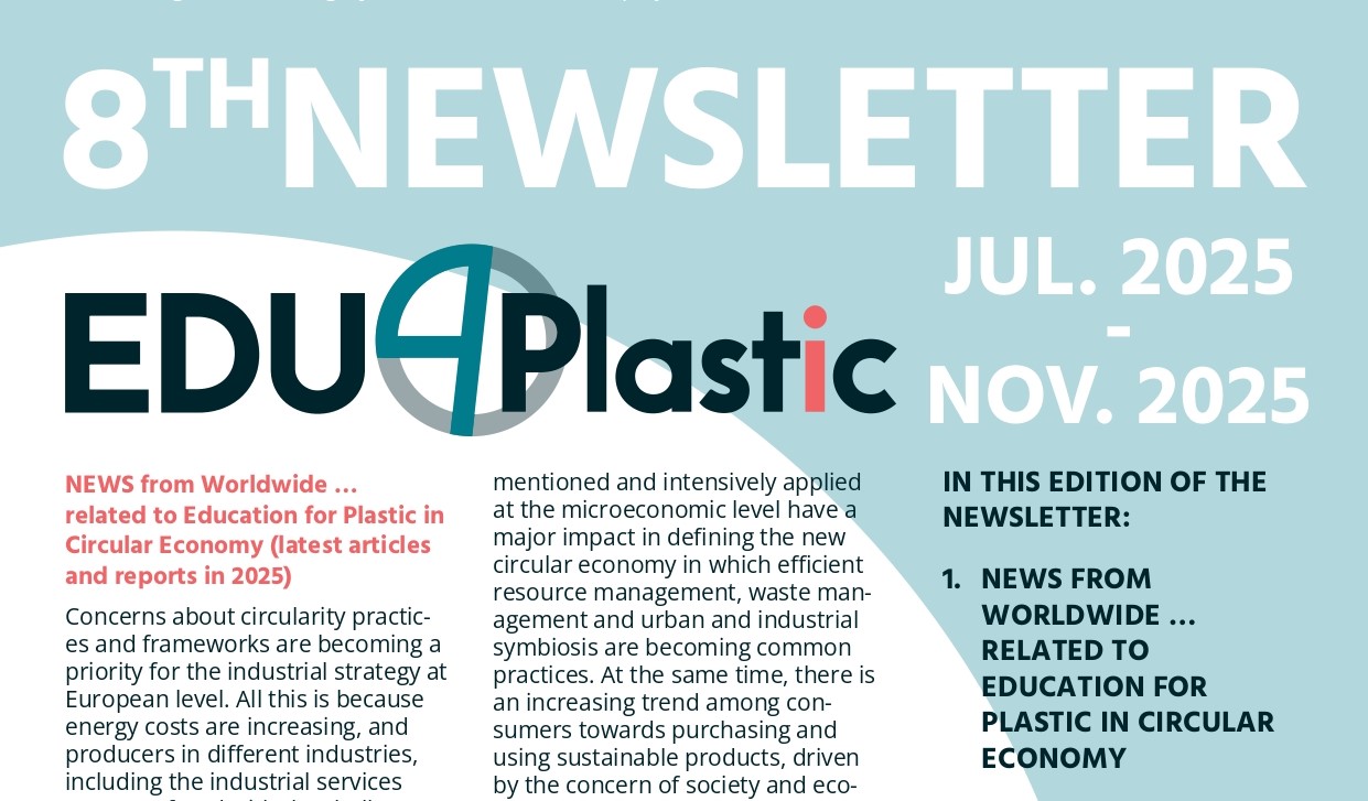 EDU4PlastiC - Newsletter 8-1 naslovnica